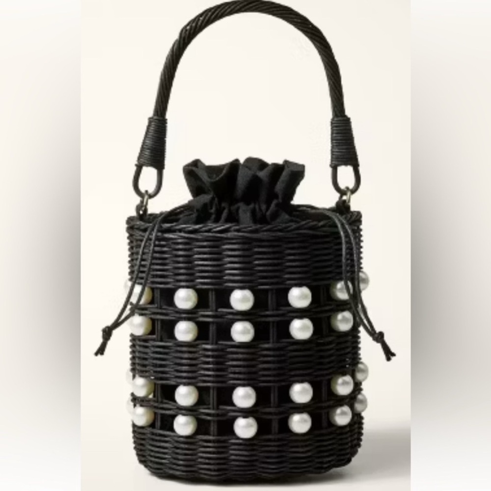 NWT!! Target x Kate Spade Basket Bucket Bag Pearl